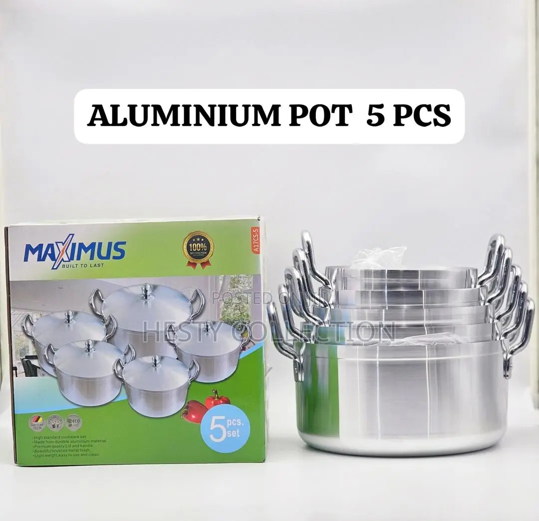 Maximus Correct Quality Aluminum Pots Set in 7 5 3