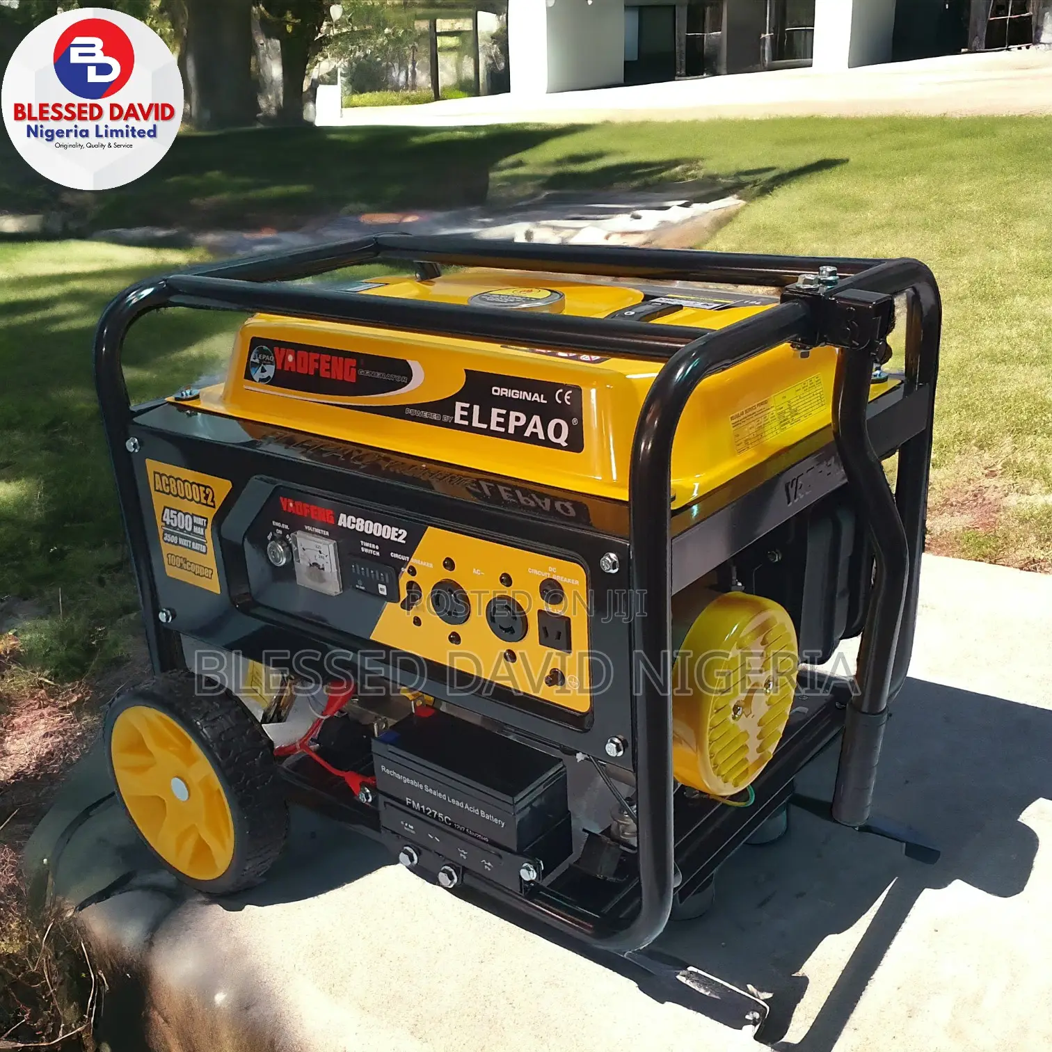 Elepaq Yaofeng AC8000E2, 4.3kva Key Starter Generator