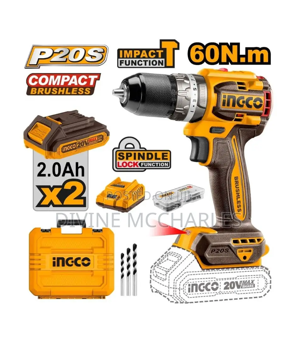 Cidli20602 Lithium-Ion Compact Brushless Impact Drill