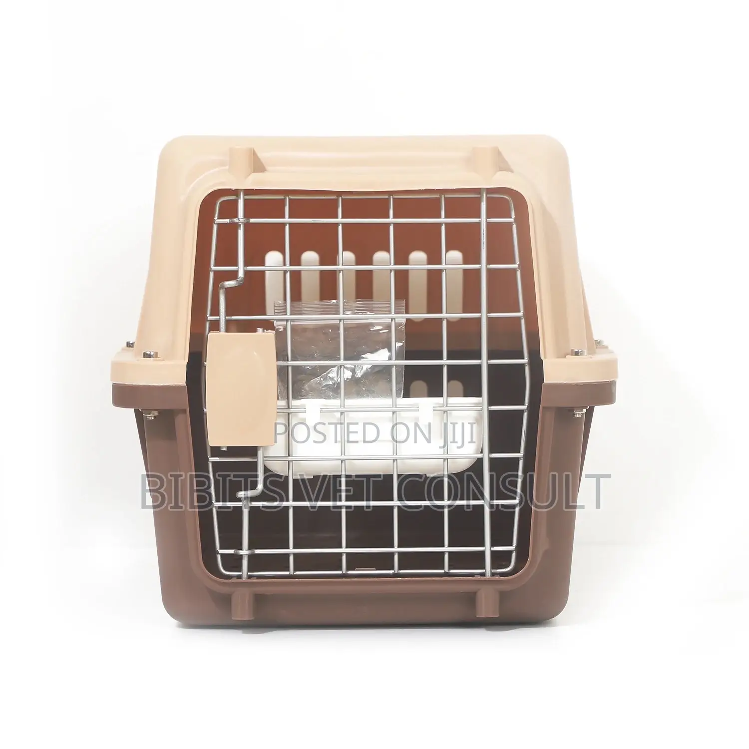 Portable Pet Transport Flight Box With Bowl and Bet Pad