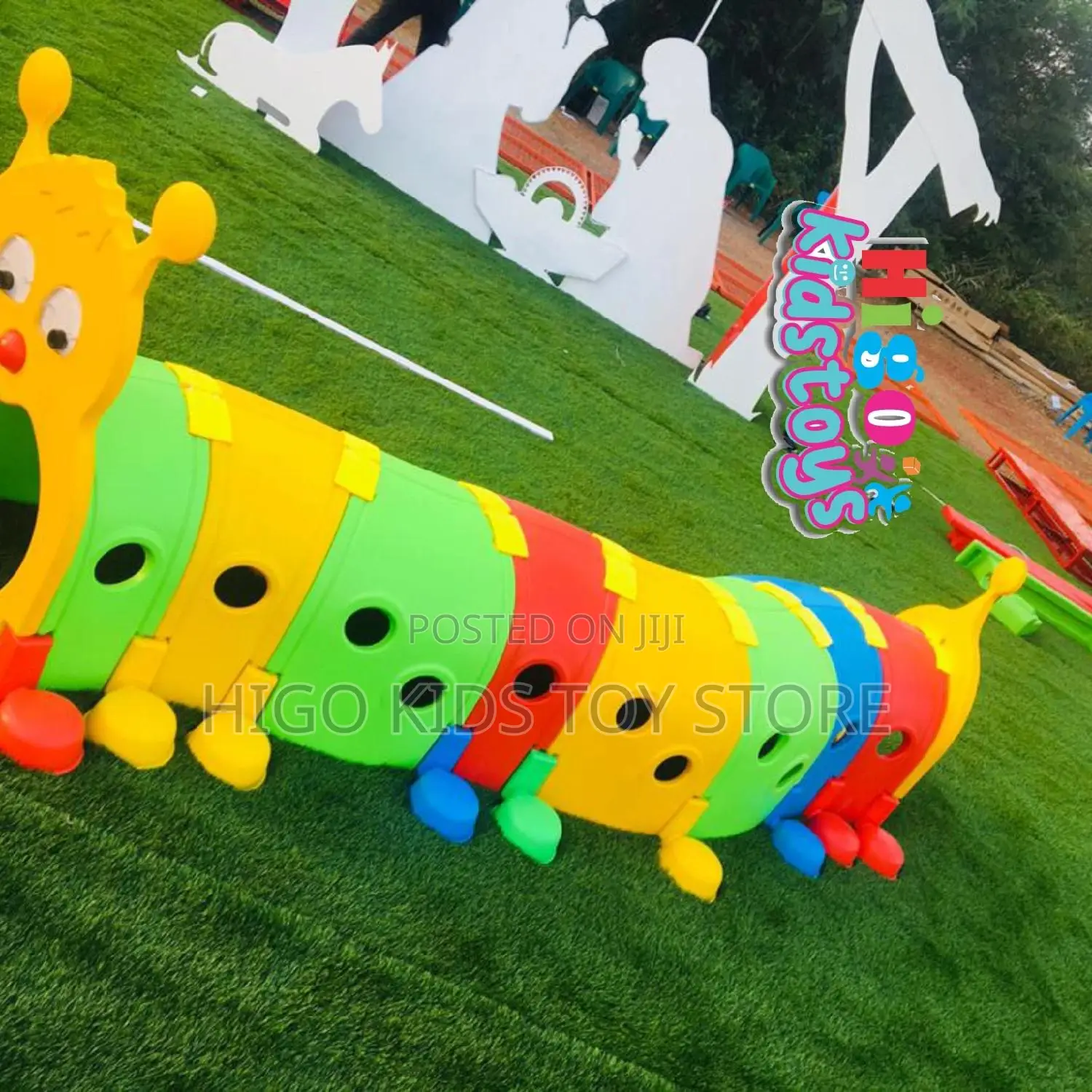 Children Play Giant Tunnel Caterpillar
