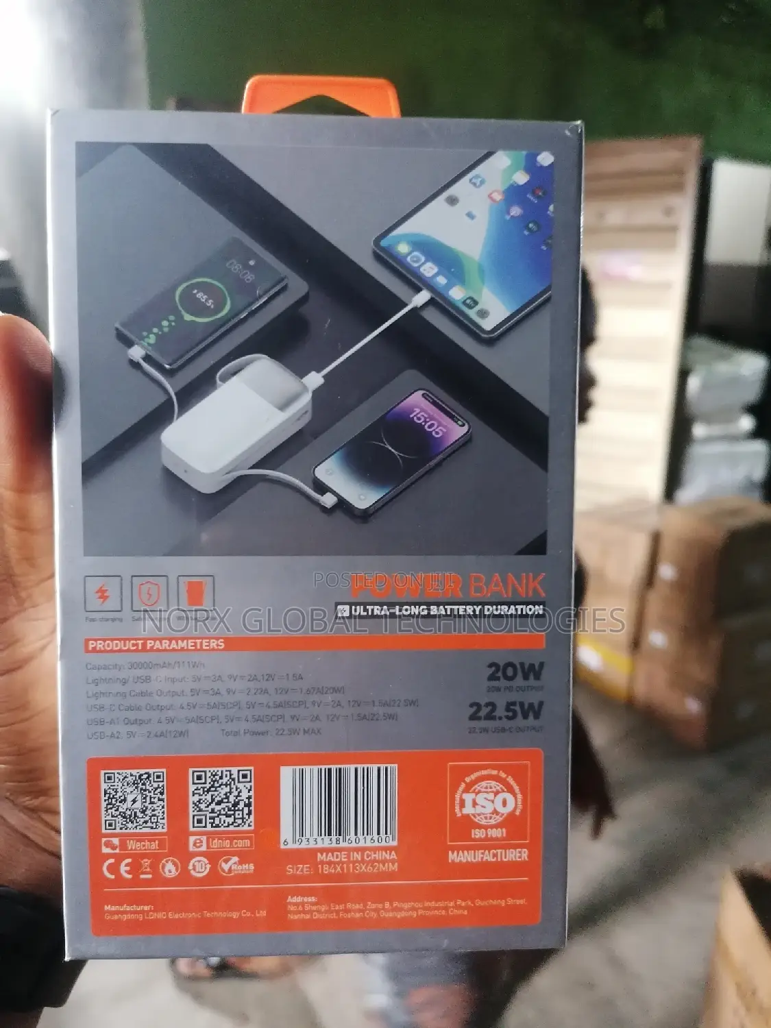 LDNIO 30,000mah Power Bank
