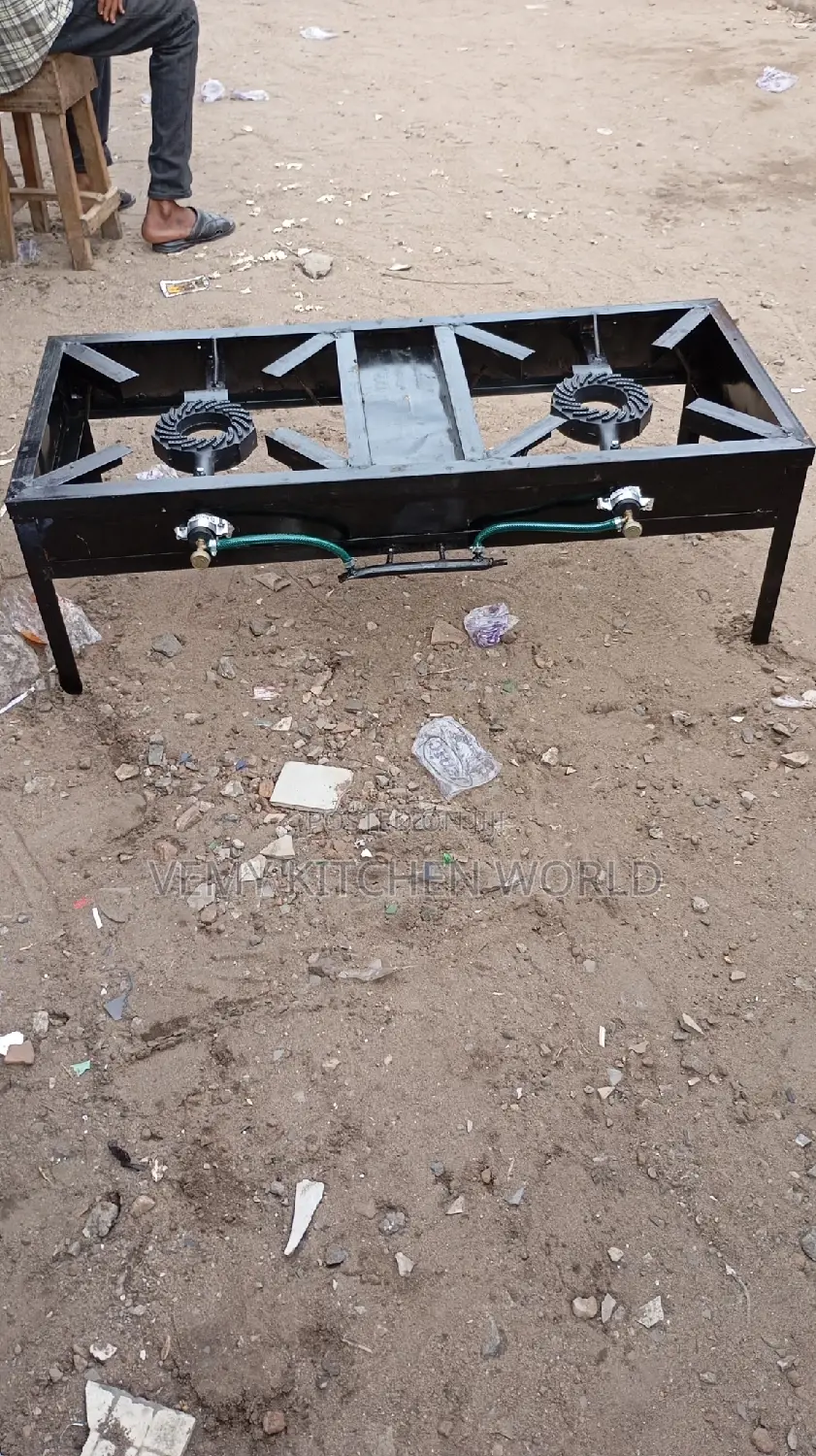 Local Double Gas Burner Stove