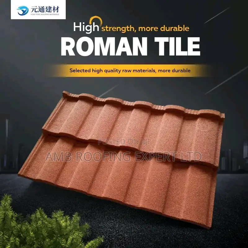 Amb Stone Coated Roofingtiles With 50 Years Guarantee Certif