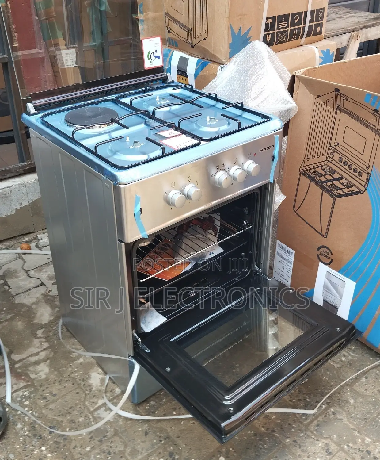 Maxi 50 X 50 4 Burner (3 Gas , 1 Electric) Gas Cooker