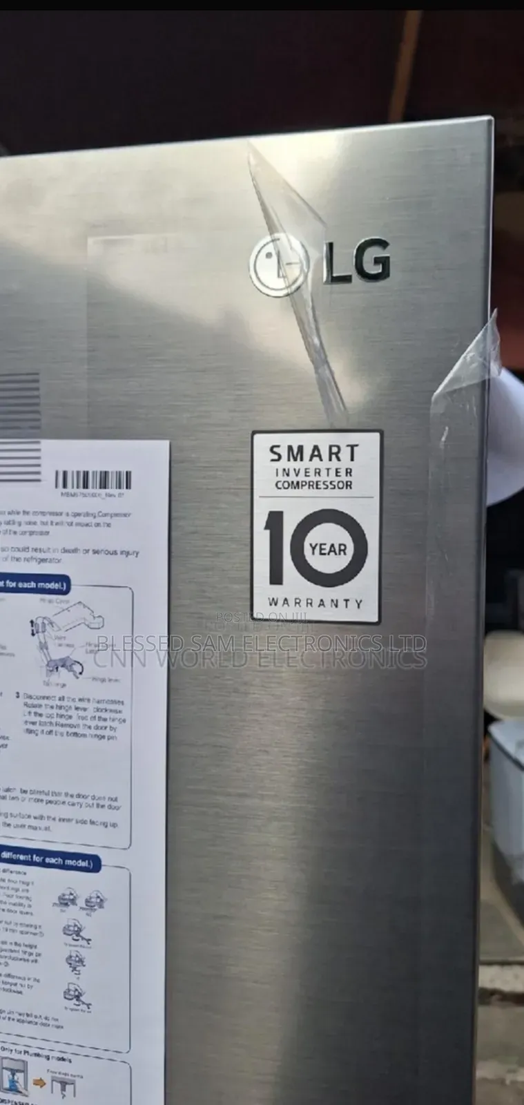 LG Inverter Fridge 674 Litre With Dispenser Ice Maker 10 Yrs