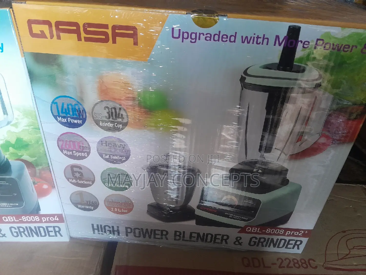 Qasa High Power Blender Grinder-Domestic Commercial Pro2+