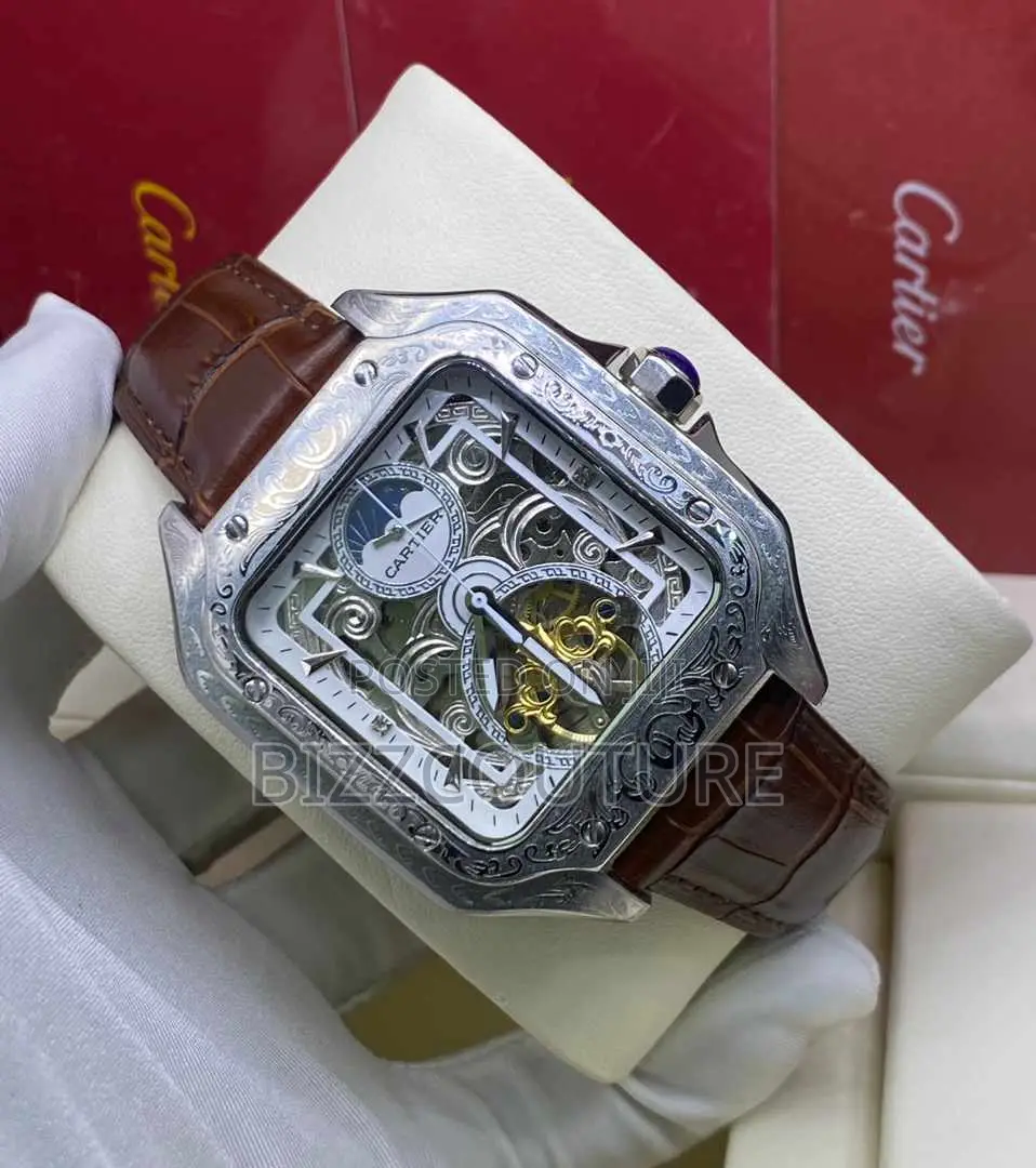 Original Cartier Mechanical Brown Leather Watch Is Available