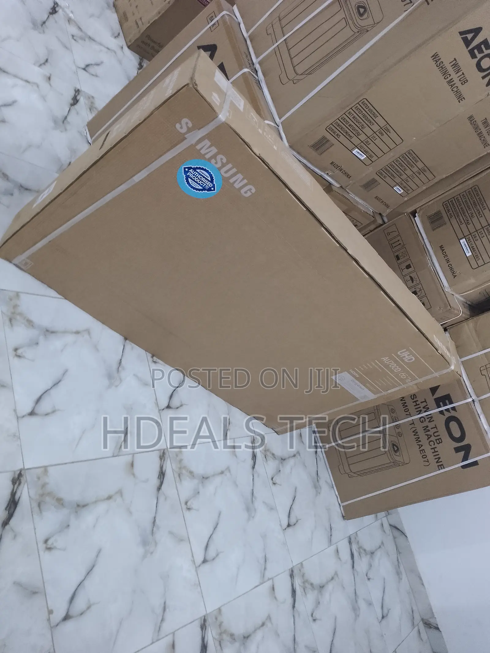 65" Samsung QLED Smart TV.
