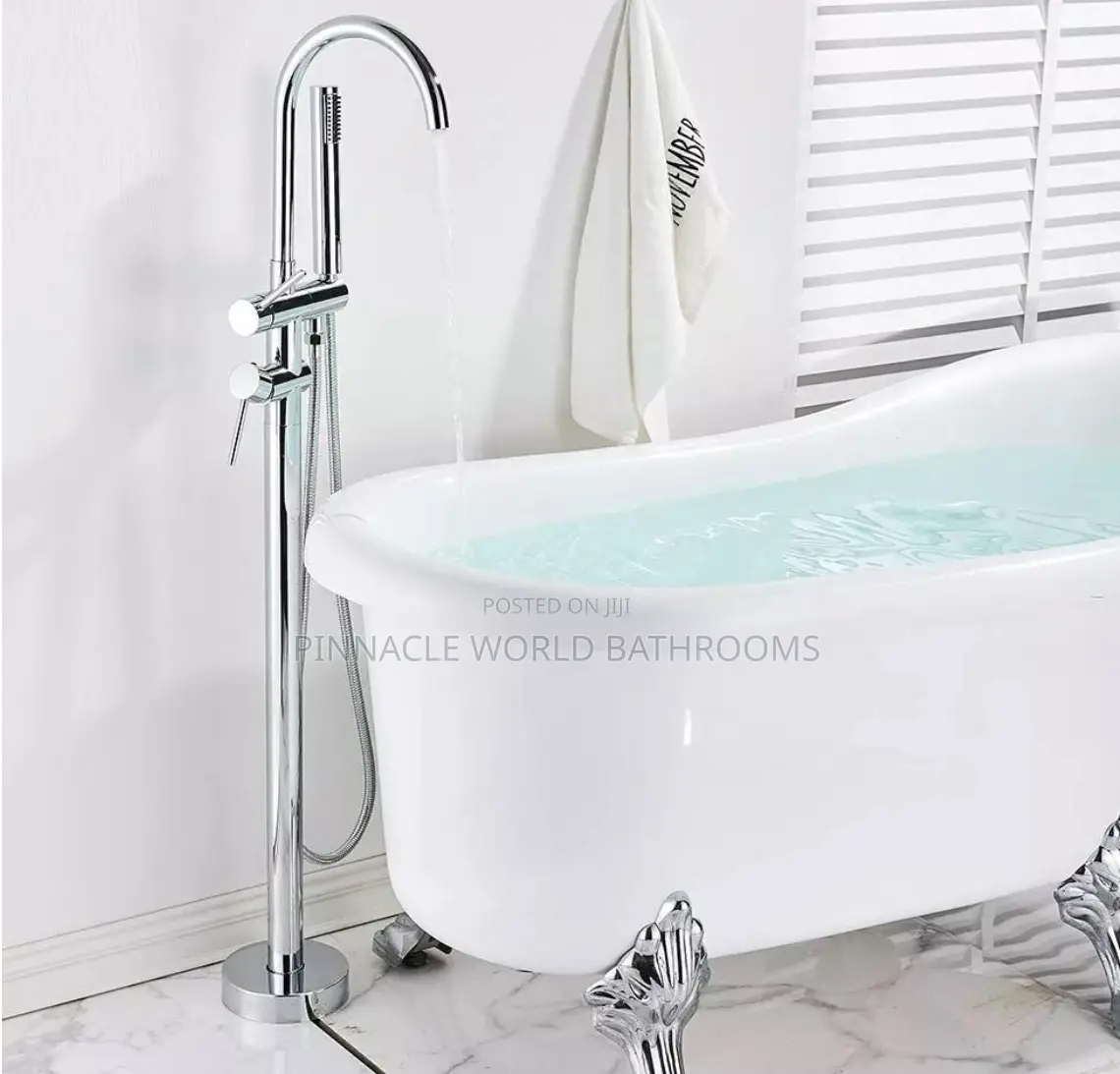 England Free Standing Bathtub Mixer Tap Stainless
