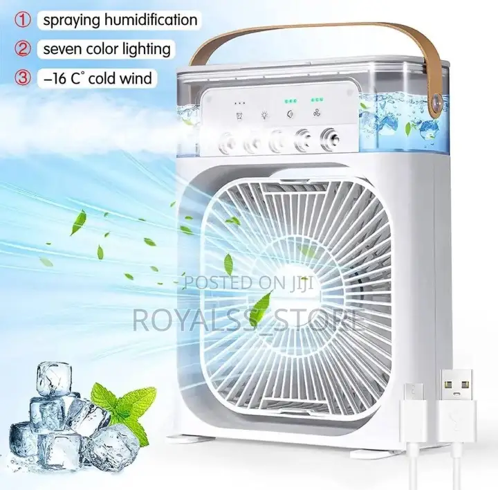 3in1 Portable Fan Mini Air Conditioner and Humidifier