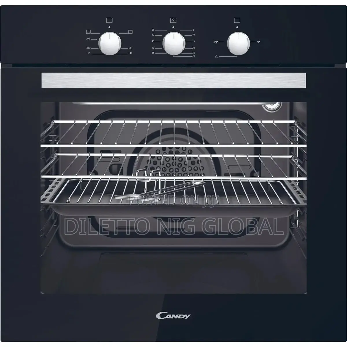 CANDY OCGF12B Built-in Gas Single Oven Black