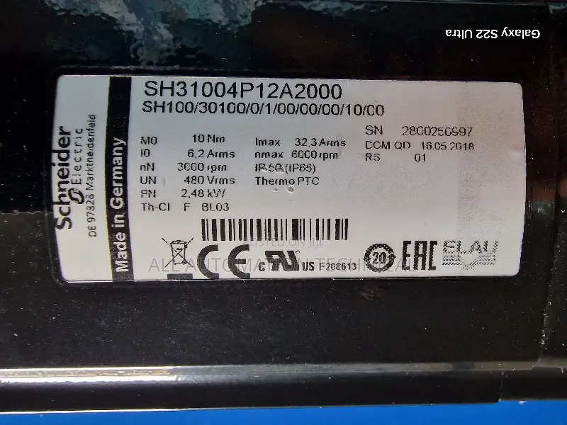 Schneider Sh31004p12a2000 Servo Motor