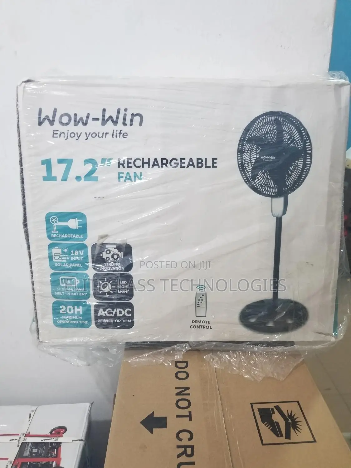 Quality Wow-Win Rechargeable Fan-17.2inches.