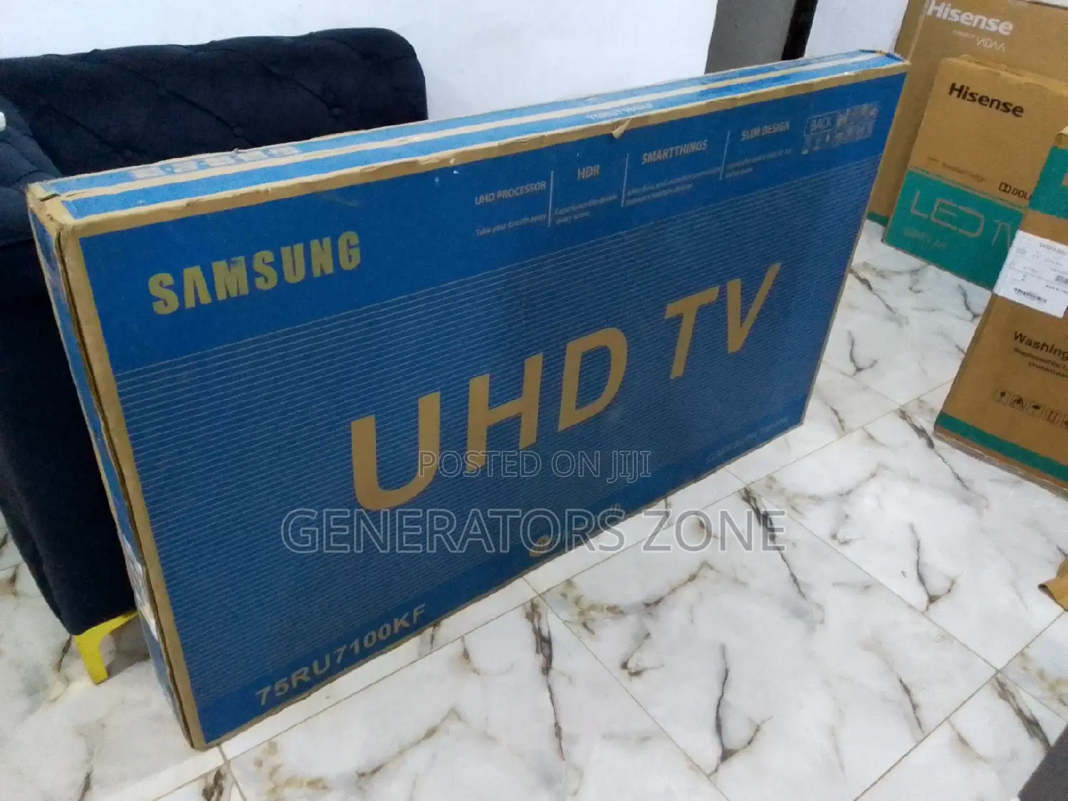 Wall Mounted Samsung 75-Inch (75ru7100kf)-Smart Tv