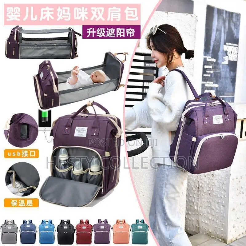 2 in 1 Multipurpose Baby Bag and Bed Maternity Diaper Bag