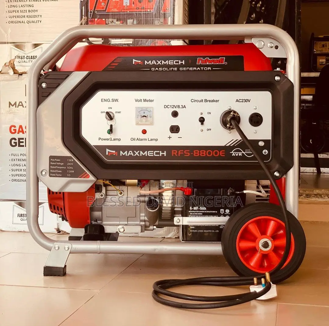 Maxmech RFS8800E, 8.7kva (7.0kw) Key Stater Generator