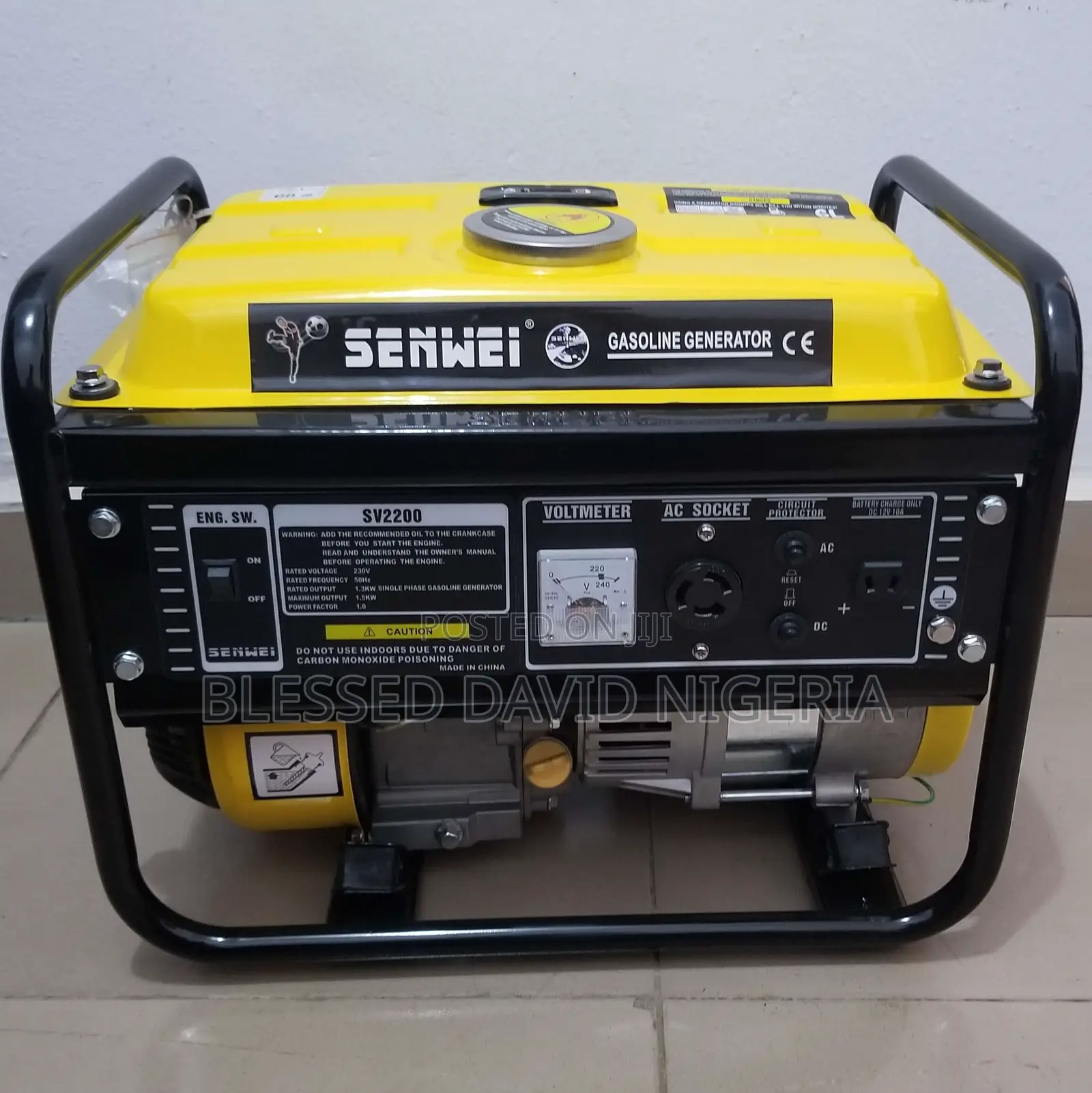 Senwei Sv2200, 1.2kva Manual Generator