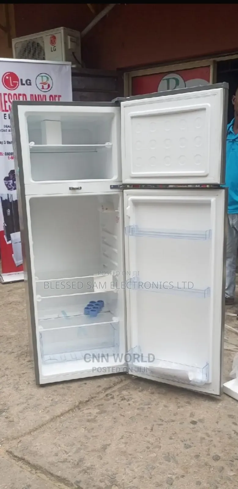 Bruhm Standing Double Door 205l Refrigerator >Fast Freezing