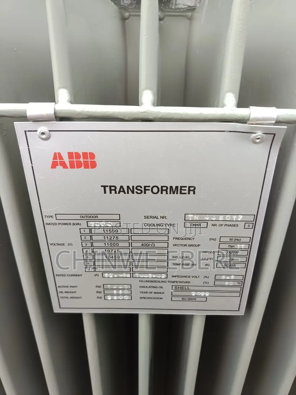 1000 KVA Transformer, 1000kva Transformer Copper Brand New A