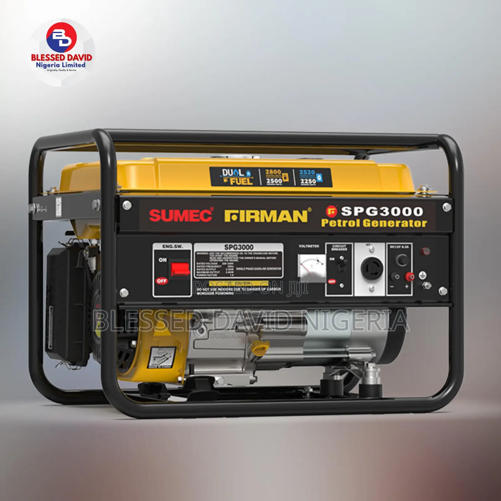 Sumec Firman Spg3000 Dual Fuel, 3.2kva Manual Generator