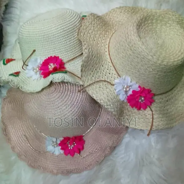 Children Girls Straw Hat