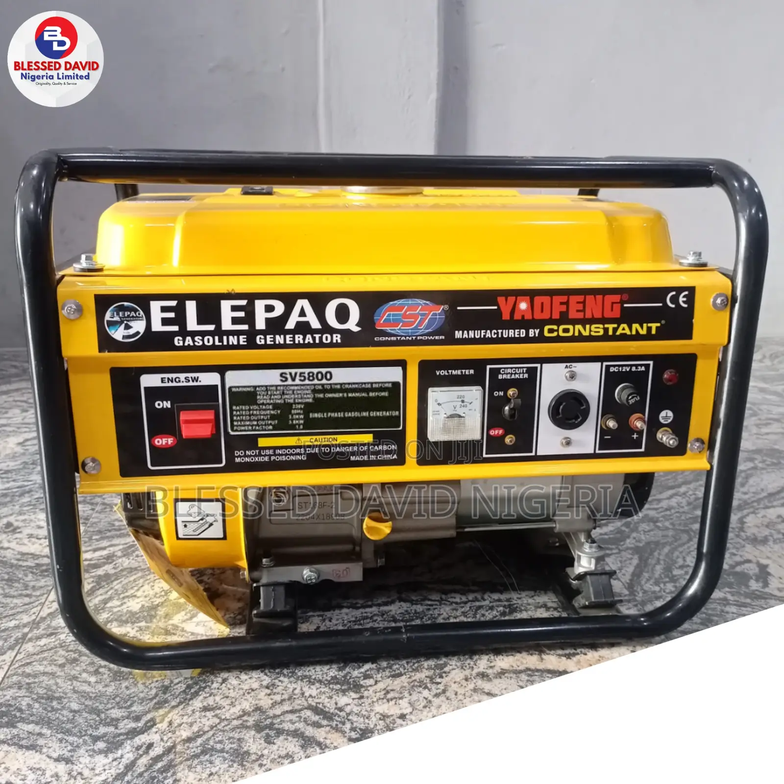 Elepaq Constant Sv5800, 3.5kva Manual Generator 100% Copper