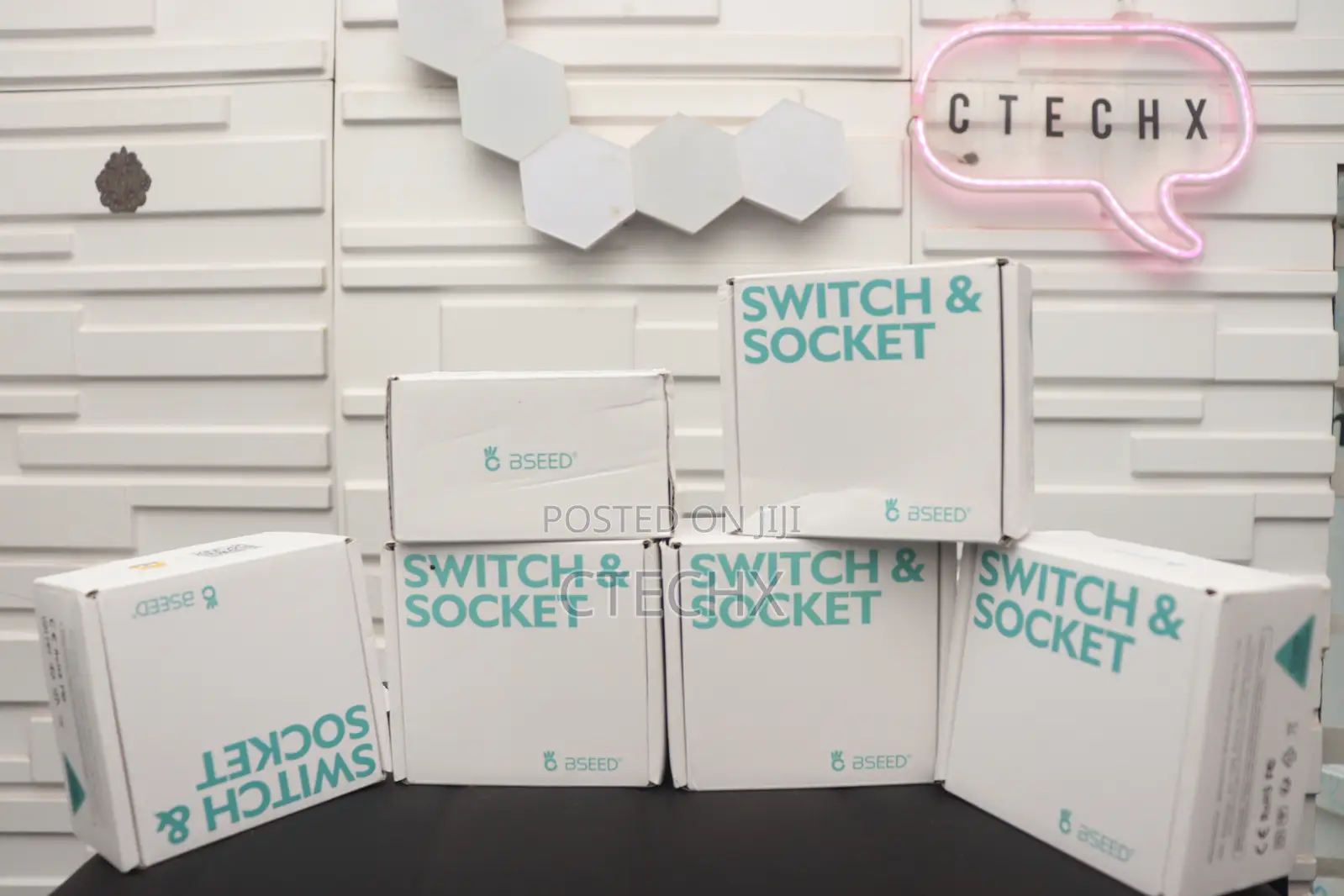BSEED Touch Light Switch Glass Panel 1 Gang Light Switch