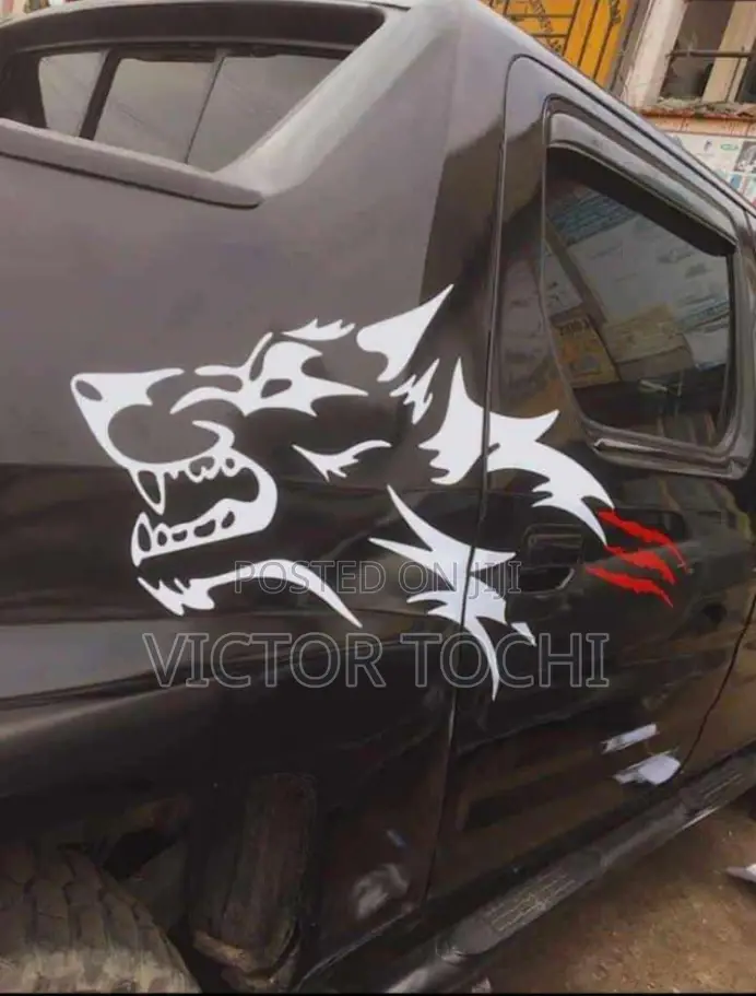 Car Wolf Head Vinyl Decal Stickers