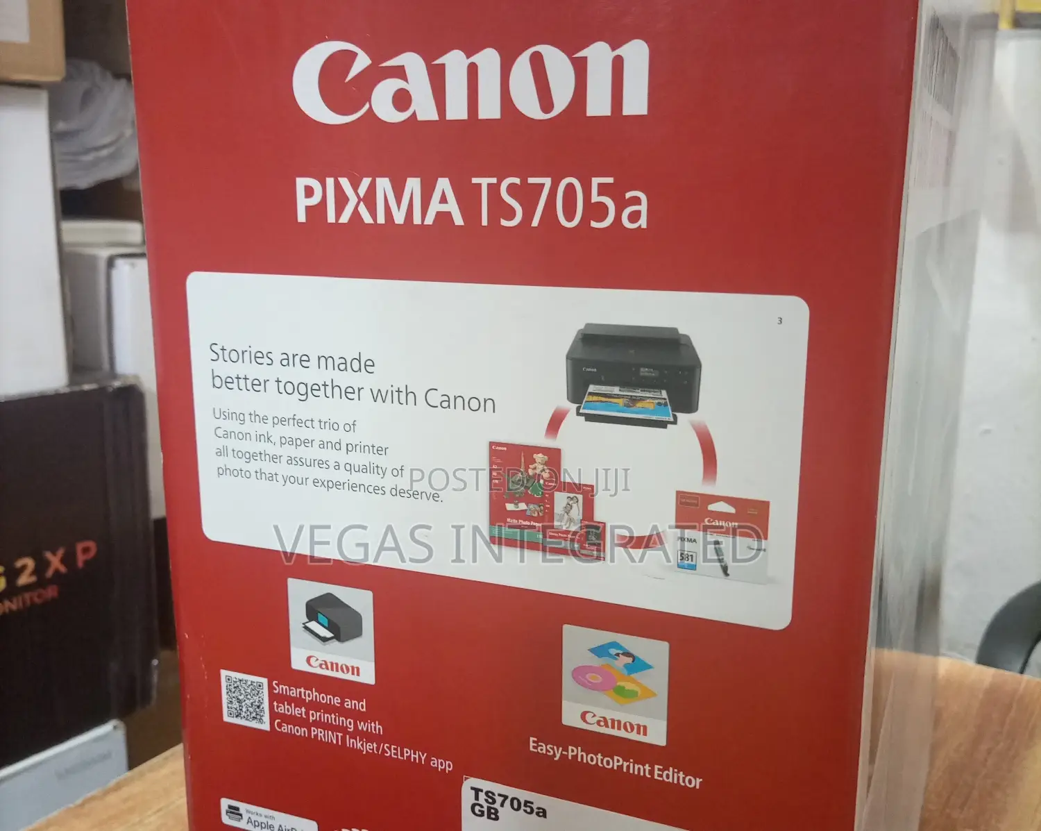 Canon Pixma Ts705a Photo Cd Idcard A4 Paper Wireless Printer