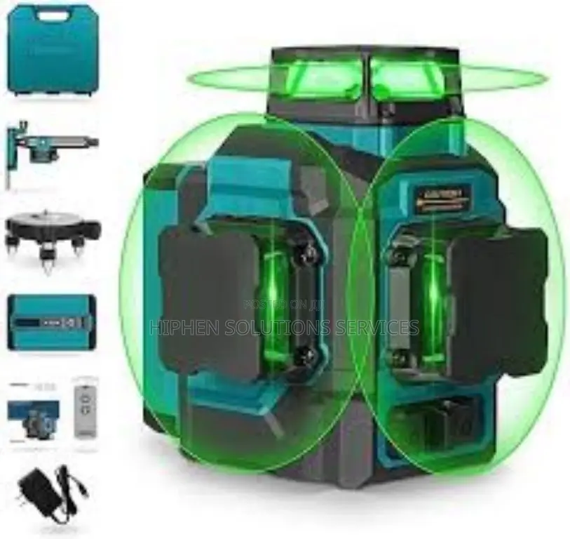 12 Lines Green Beam Leveler Tool With Self-leveling