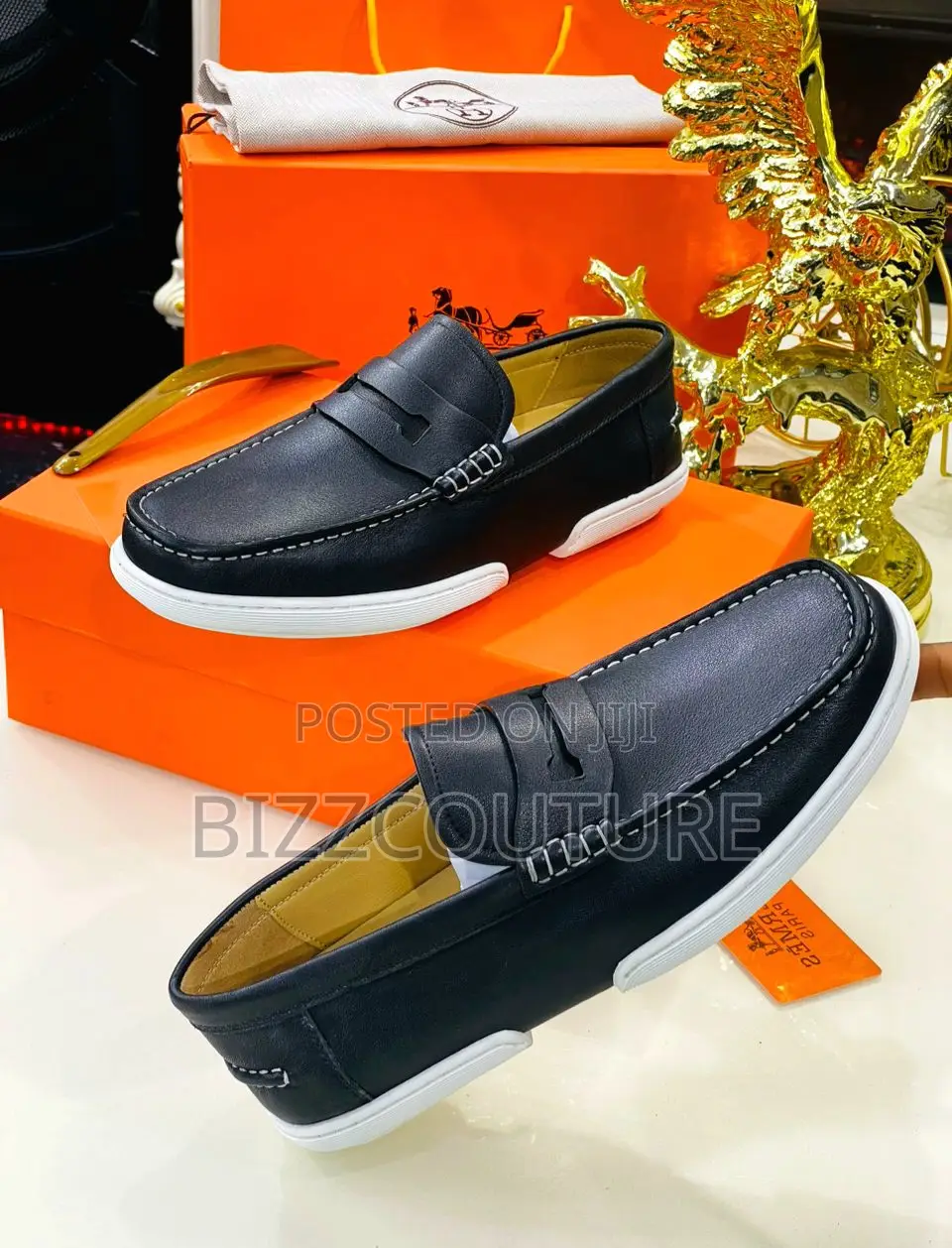 Original HERMES Slip-on Sneakers Available in Store