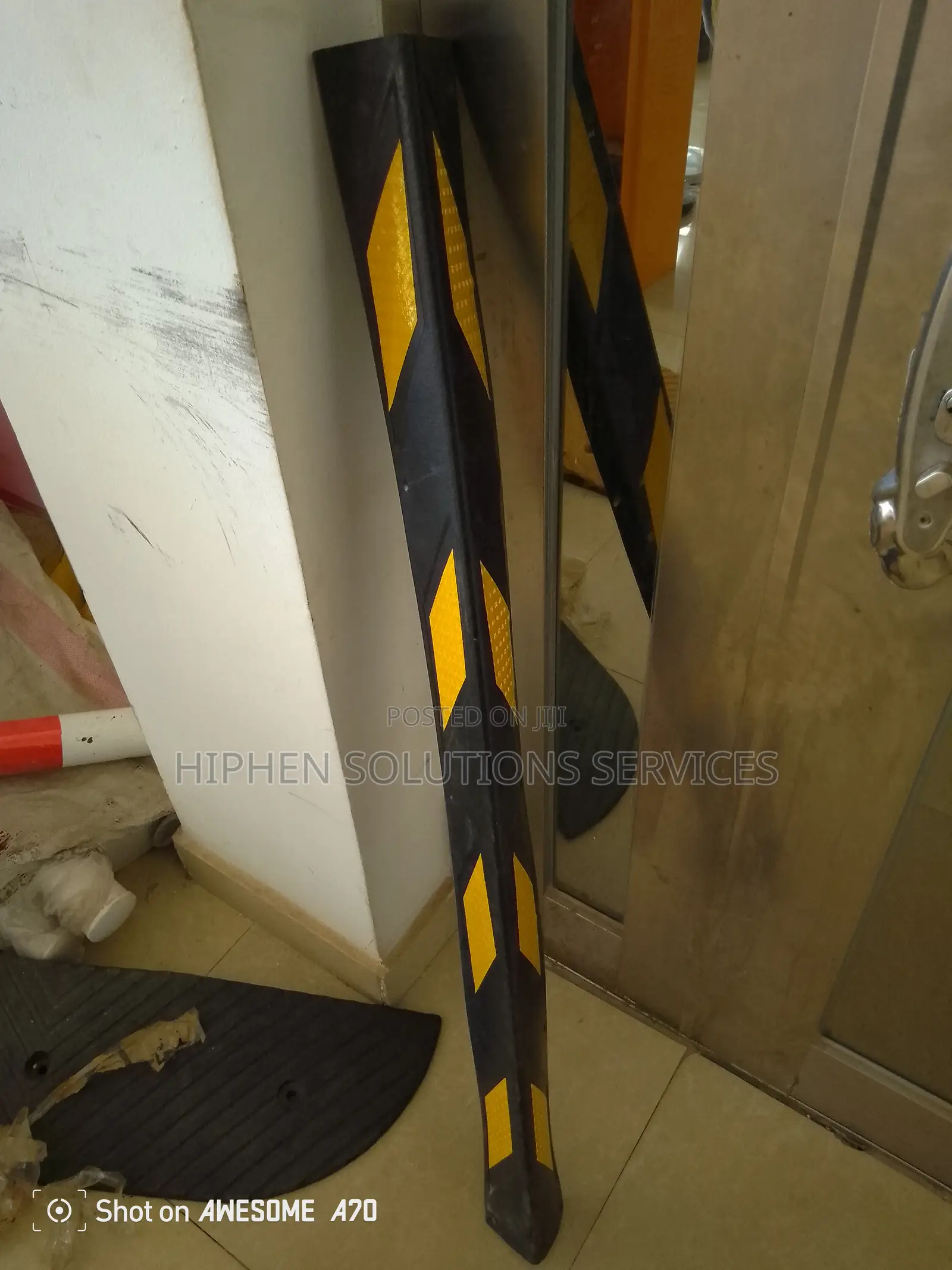 Safety 78cmx10ccm Rubber Wall Corner Guard