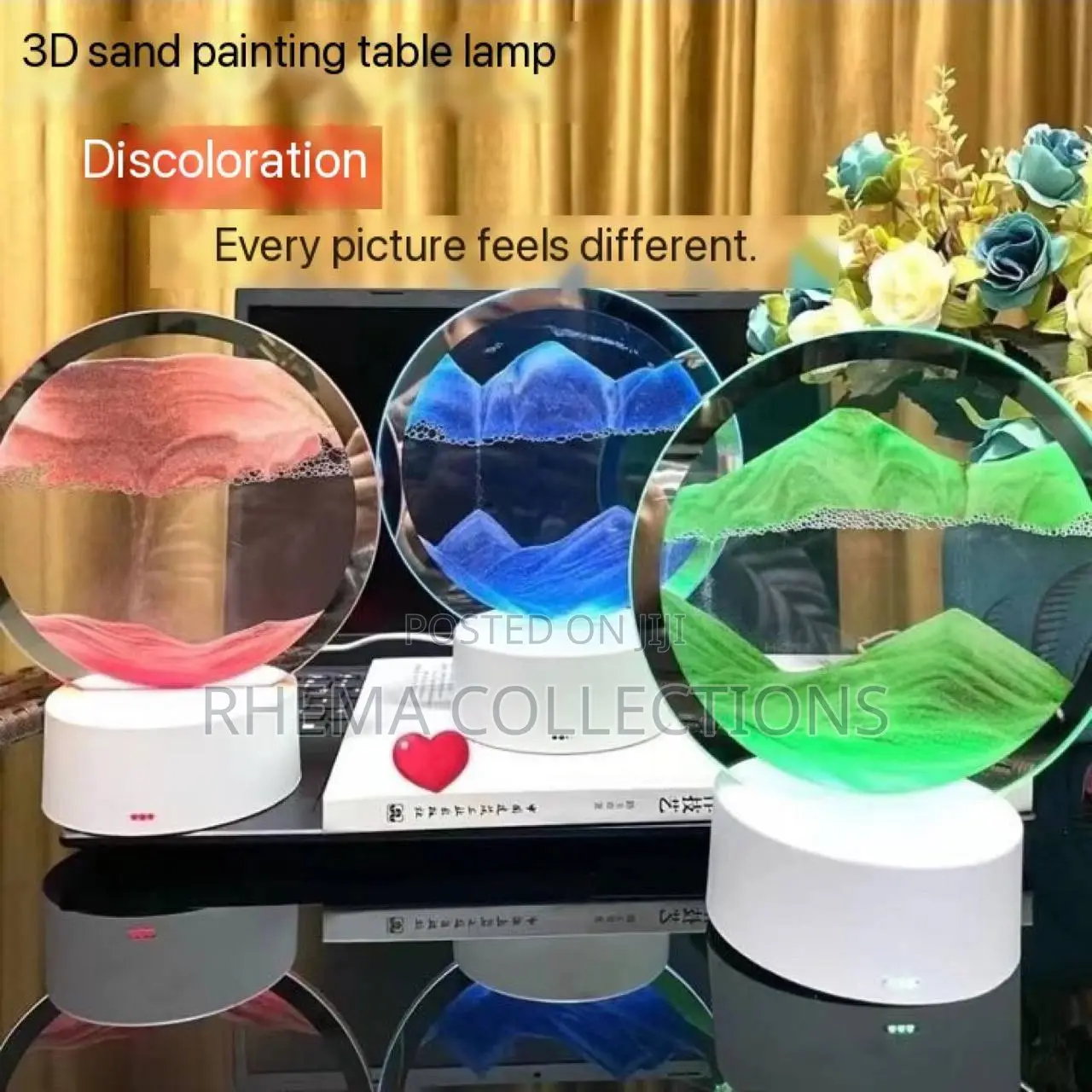 3D Table Lamp for Home/Office Decor