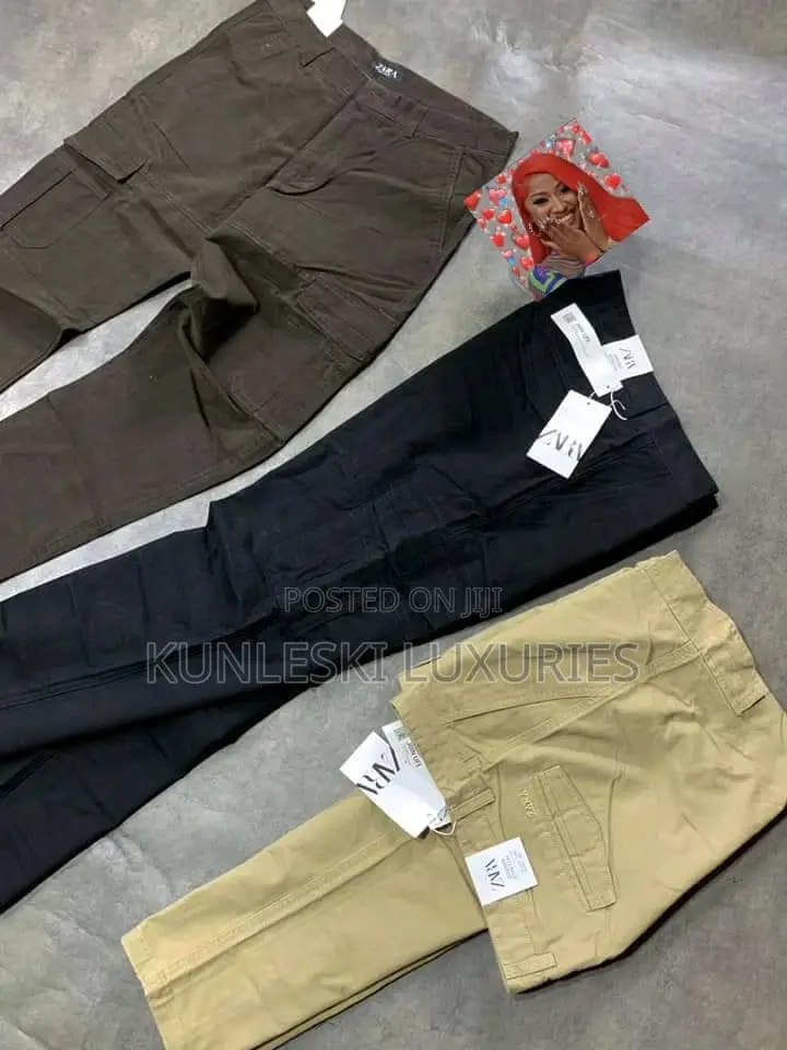 Original Zara Cargo Pant Combat Men Chinos Trousers