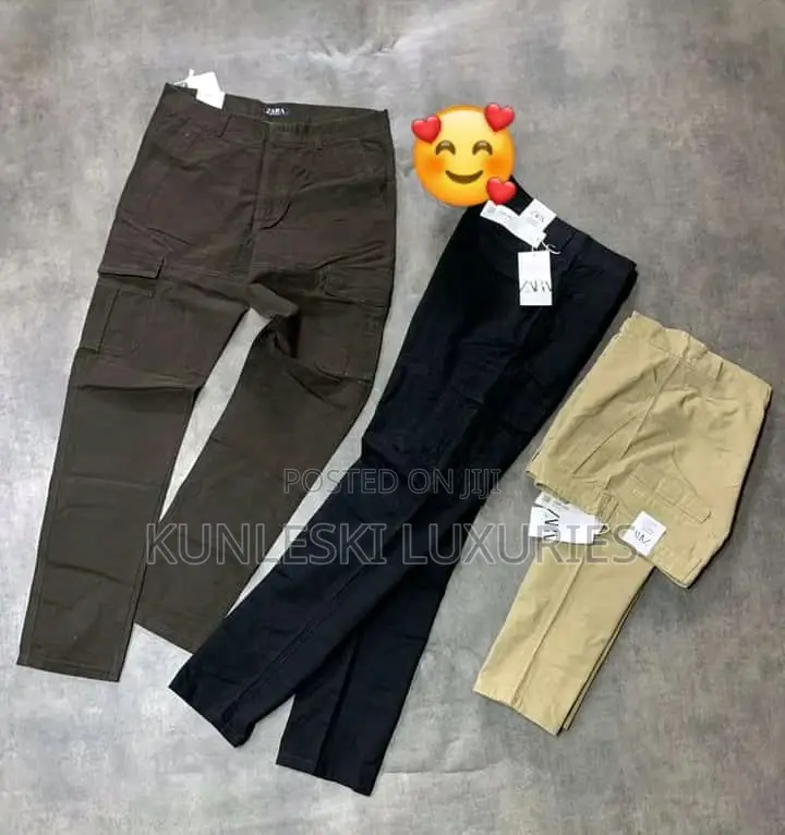 Original Zara Cargo Pant Combat Men Chinos Trousers