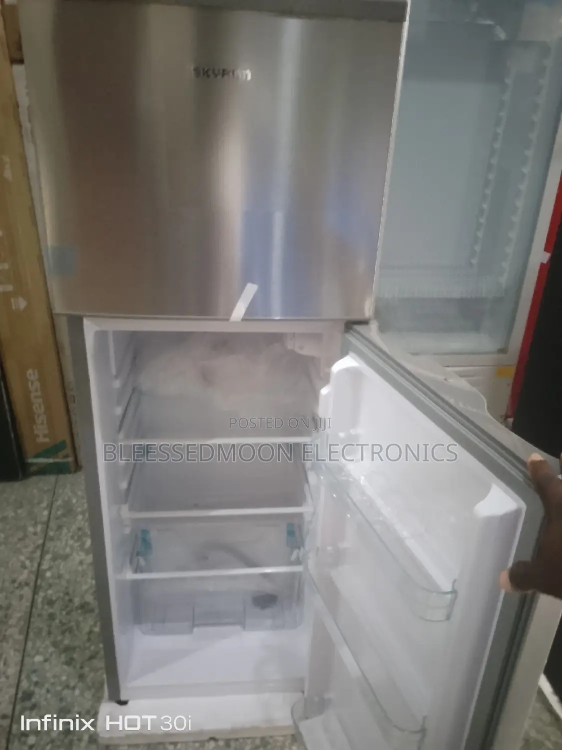 Skyrun Low Voltage Standing Fridge Double Door 3 Years W