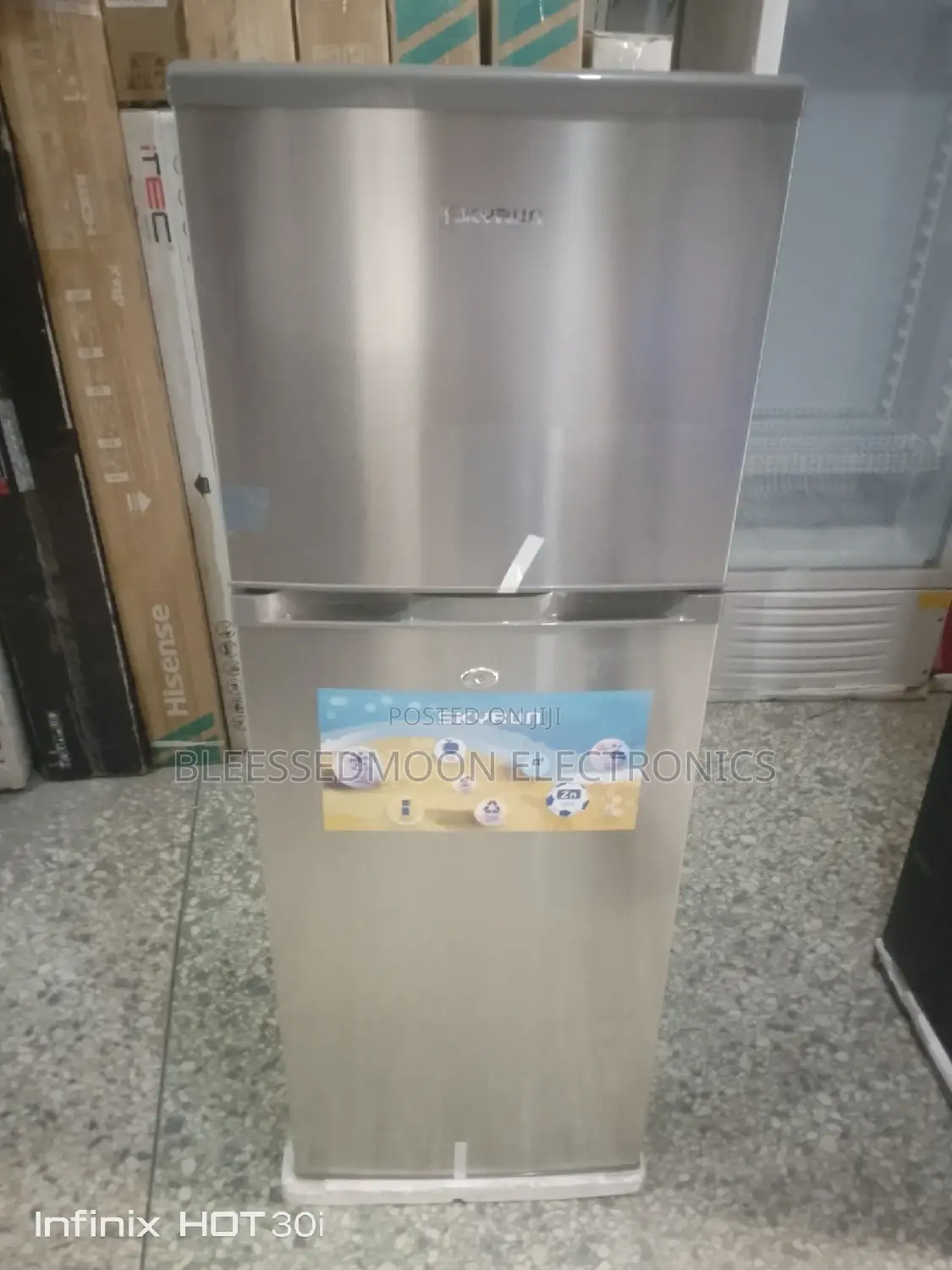 Skyrun Low Voltage Standing Fridge Double Door 3 Years W