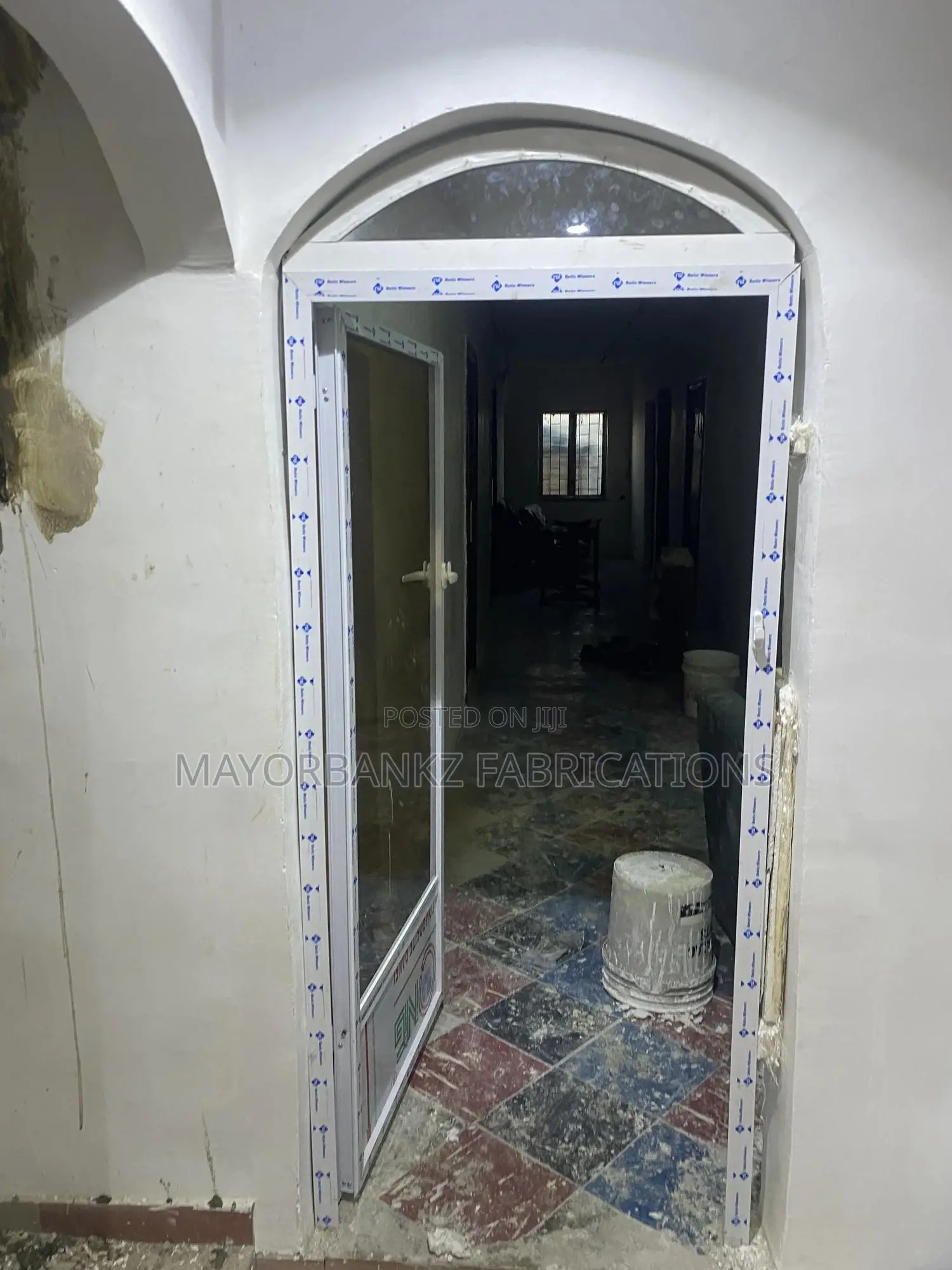 Aluminum French Door With Arc