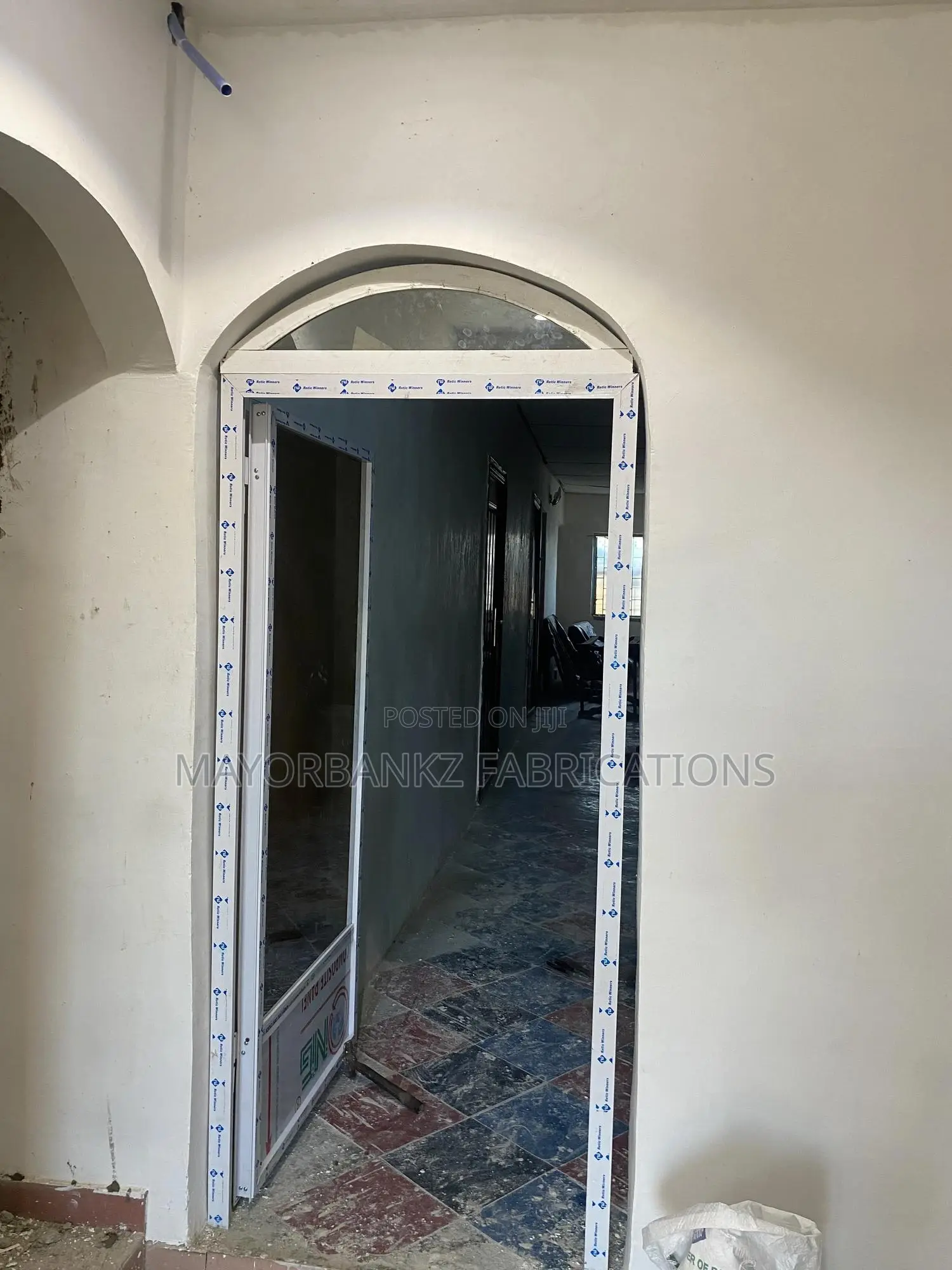 Aluminum French Door With Arc