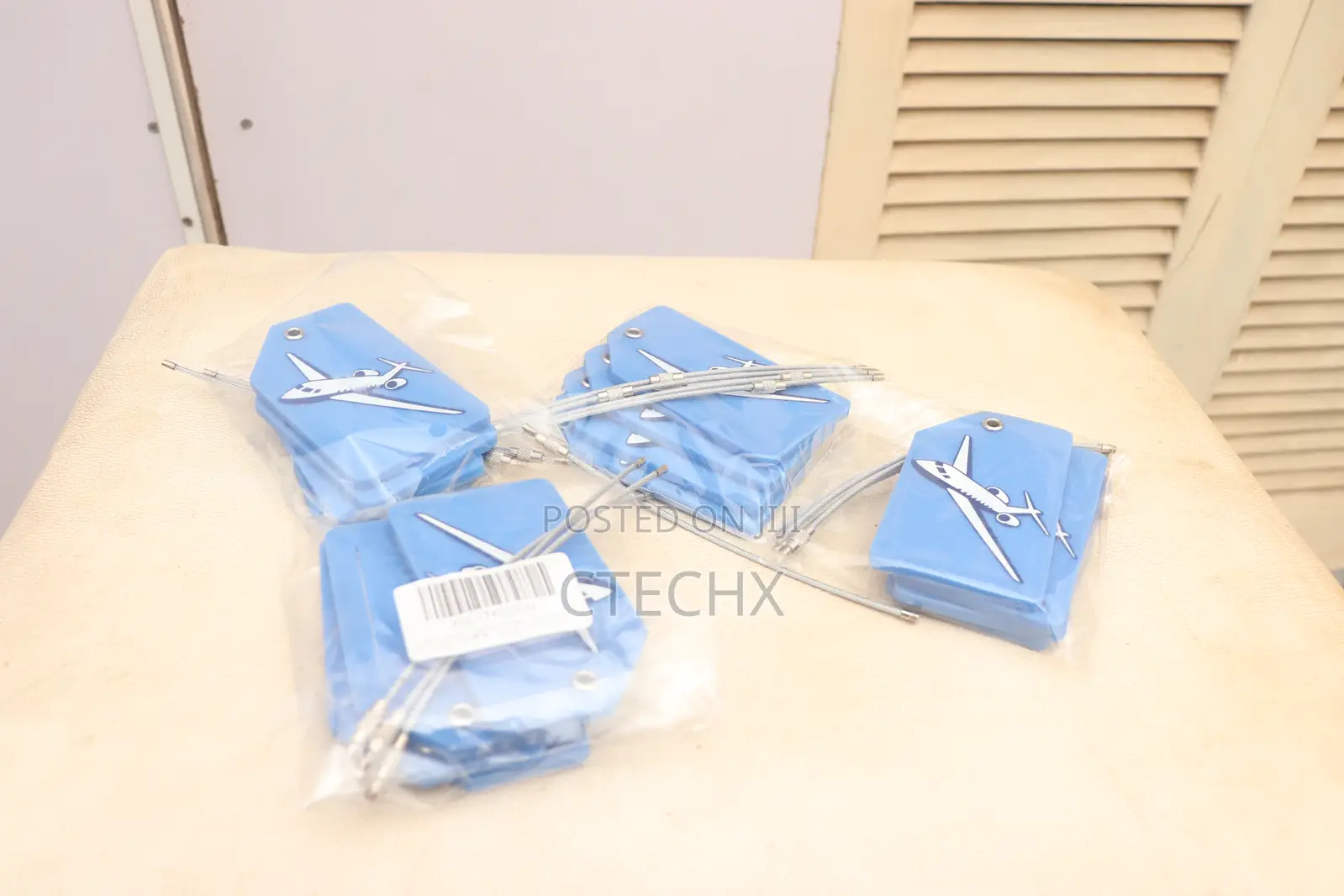 Silicone Luggage Tags (4-Pack) With Steel Loops