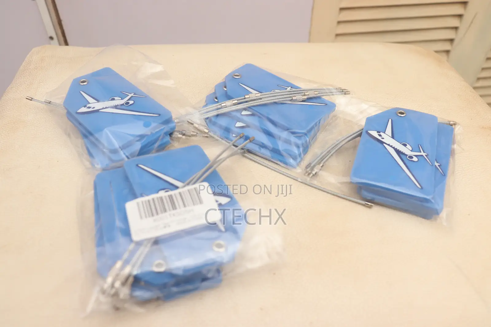 Silicone Luggage Tags (4-Pack) With Steel Loops