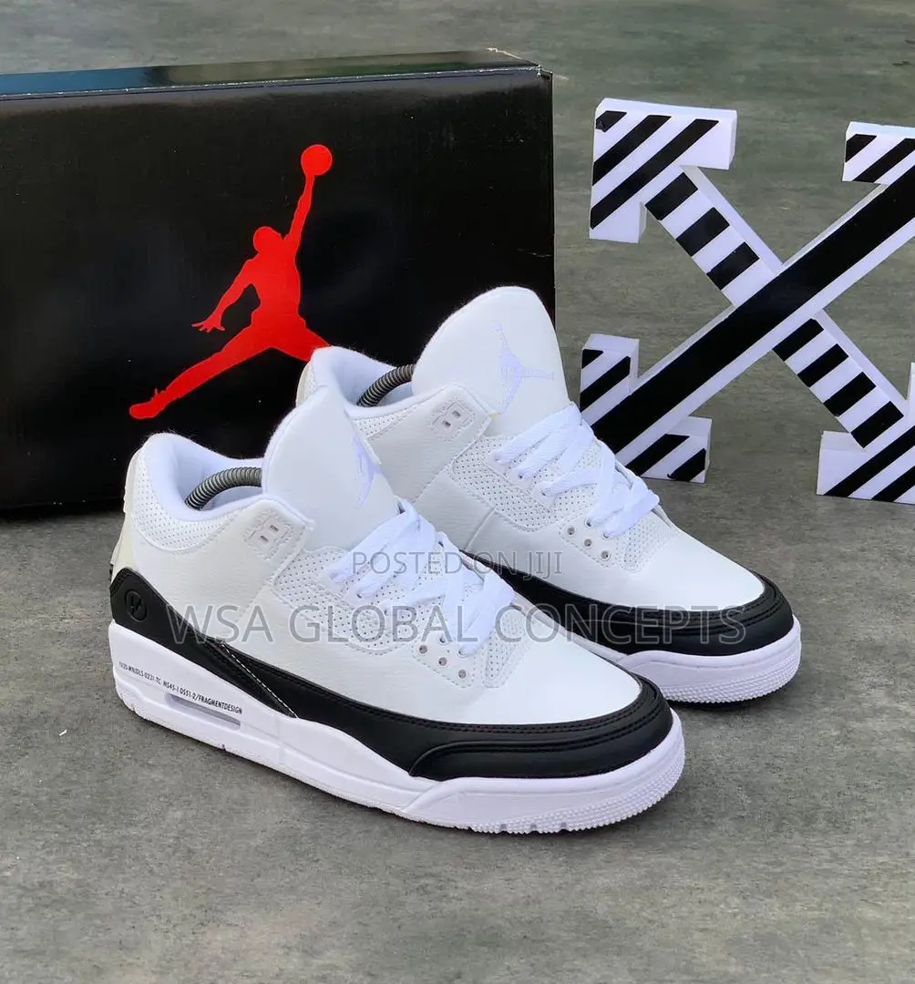 Air Jordan 3 Retro Fragment Design White Black Sneakers