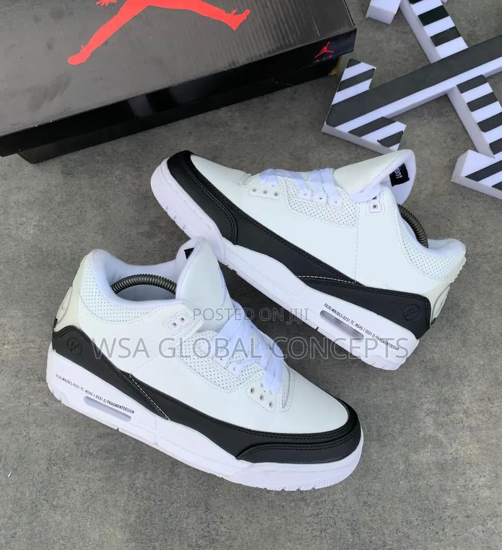 Air Jordan 3 Retro Fragment Design White Black Sneakers