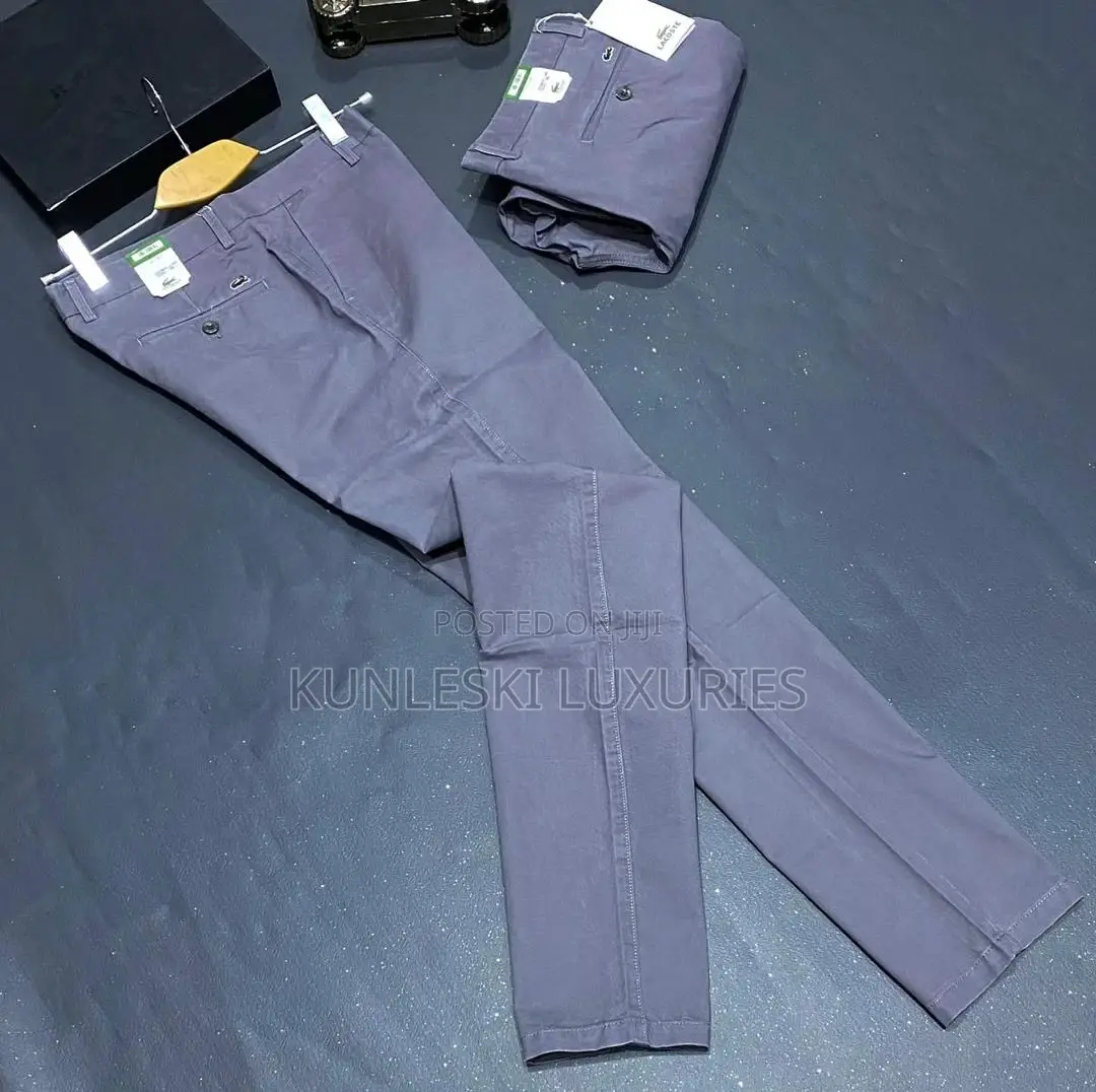 Original Lacoste Men Quality Chinos Trousers Collections