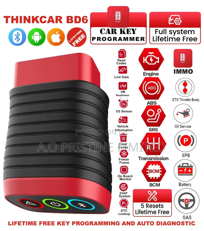THINKCAR BD6 Car Scanner Key Programmer Lifetime Free