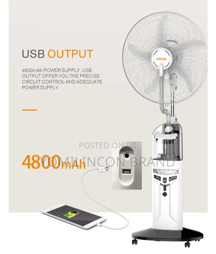 Lontor Rechargeable Water Mist Fan CTL-Cf046r