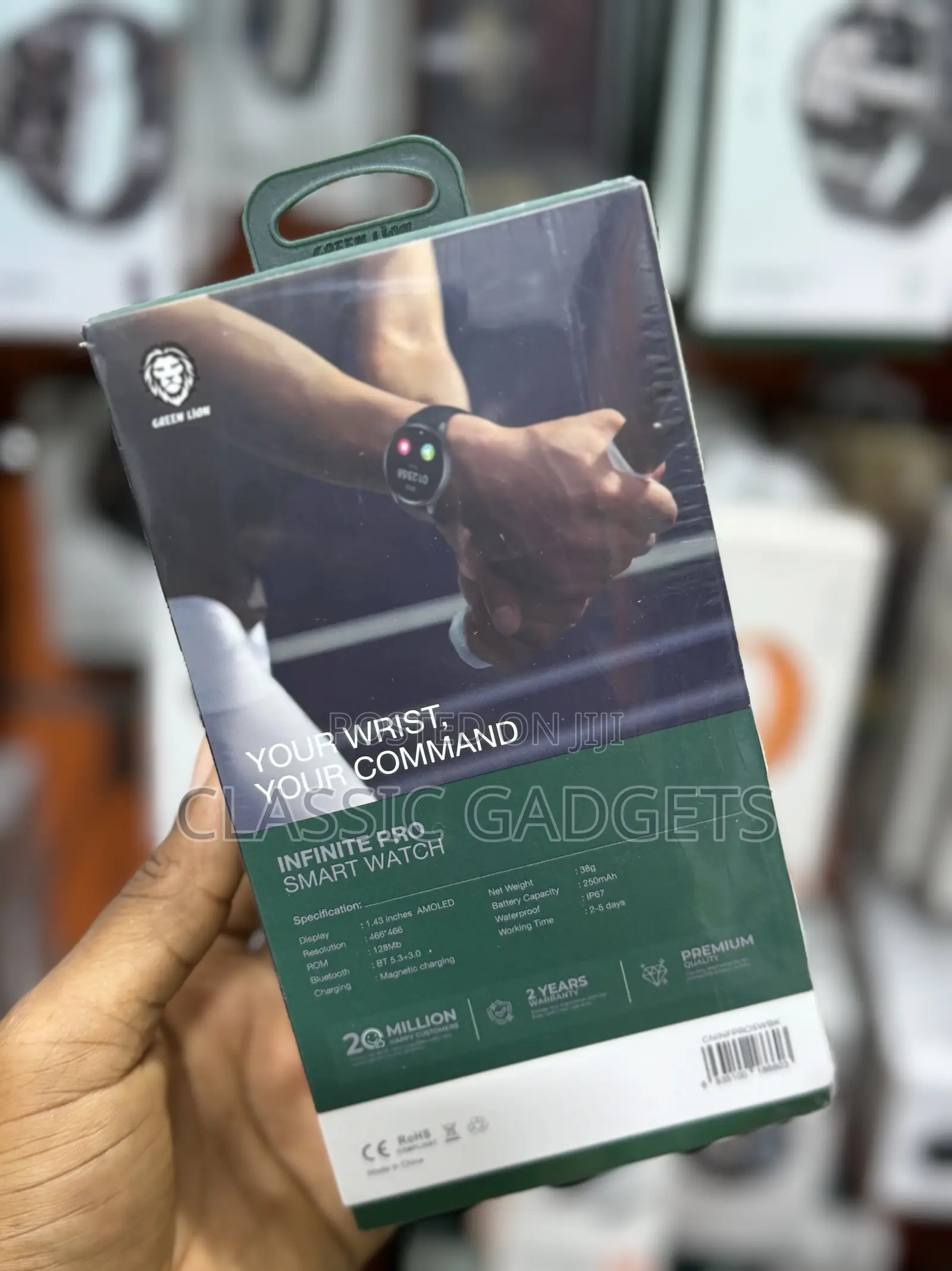 Green Lion Infinite Pro Smart Watch - 1.43" AMOLED Display