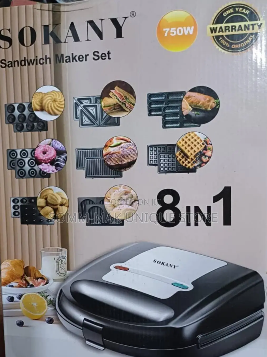 Waffle Makers, 8-in-1 Waffle Iron Sandwich Maker
