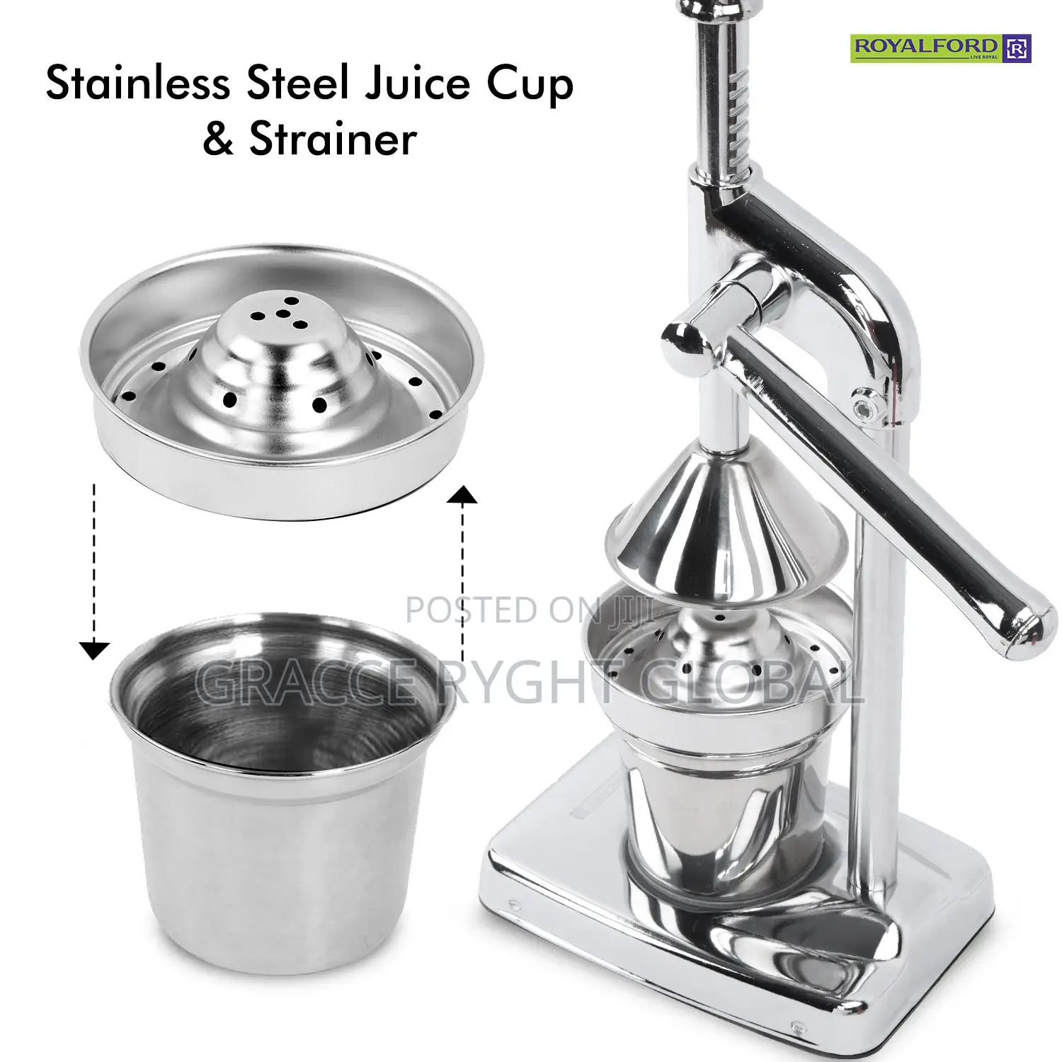 Stainless Steel Manual Citrus Juicer
